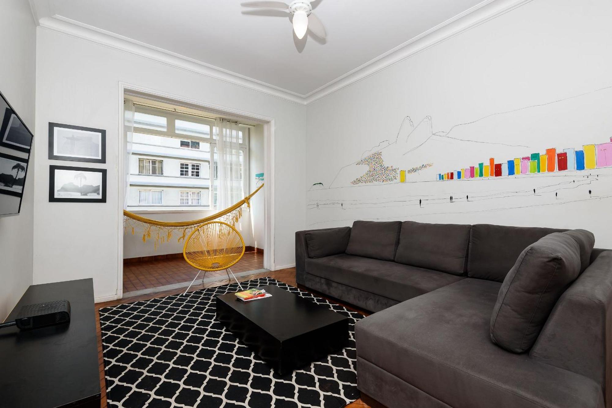 Appartement Omar Do Rio - Vp 29/502: Grande P/ Até 10 Pessoas, Internet 250mbps, Workstation, 90m Do Metrô E 500m Da De Ipanema